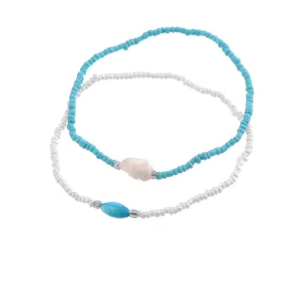 Beaded Ankle Bracelet Set - Image 3