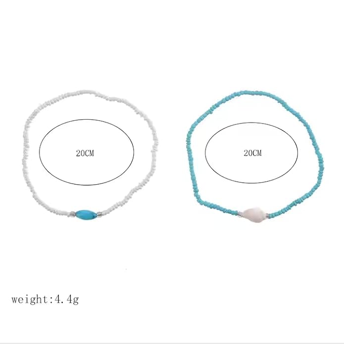 Beaded Ankle Bracelet Set - Image 2