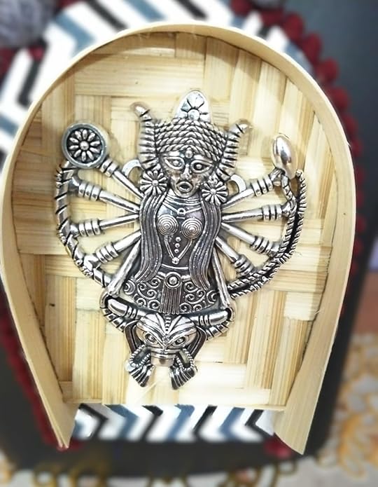 Durga Deity Pendant Necklace Set - Image 4
