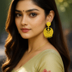 Traditional Micro Gold-Plated Chandbali Earrings, Large Crescent Design with Intricate Filigree Pattern and Beaded Drops